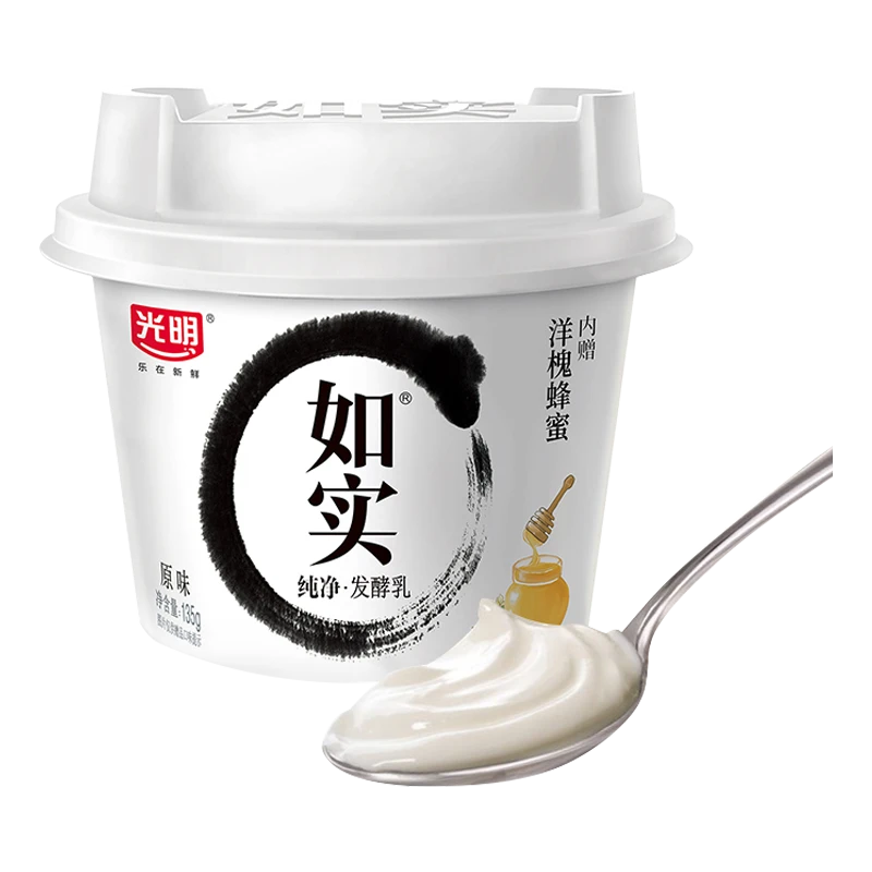 光明如实无添加发酵乳135g/杯
