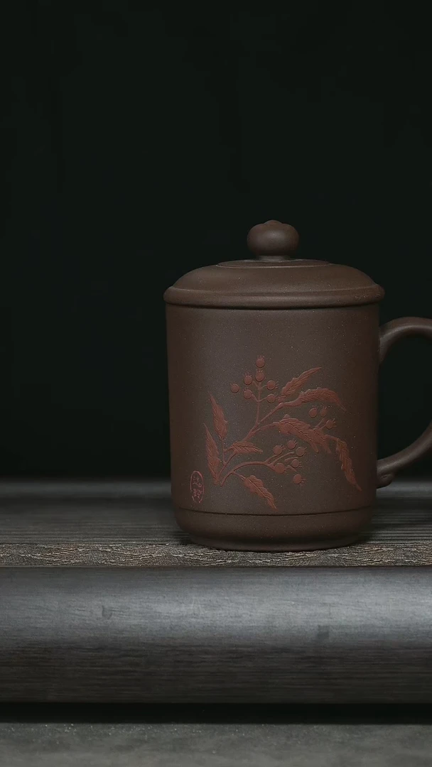 【闪购商品】紫砂茶杯老杯子麦穗@@GB00635