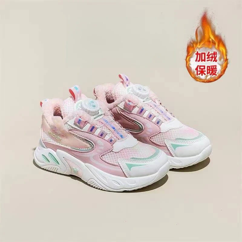 【008】2024年冬季新款二棉儿童运动加绒运动鞋保暖休闲鞋