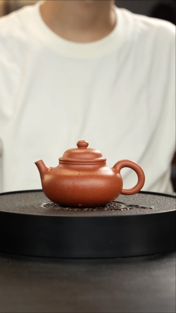 茶壶紫砂精挑手磨纯红降坡容天超级大漏