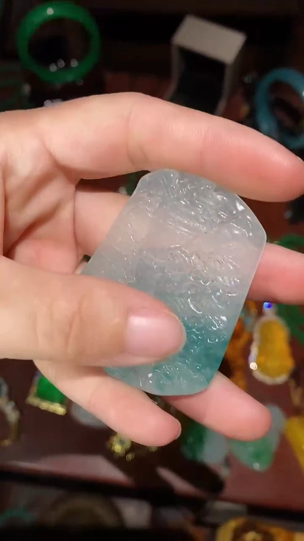 翡翠未镶嵌颈饰永玉阁精品专属摆件