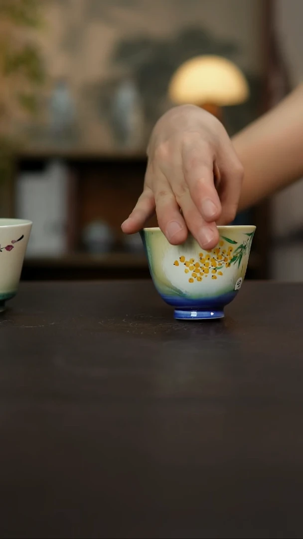 杯景德镇陶瓷杯碗柴烧多人