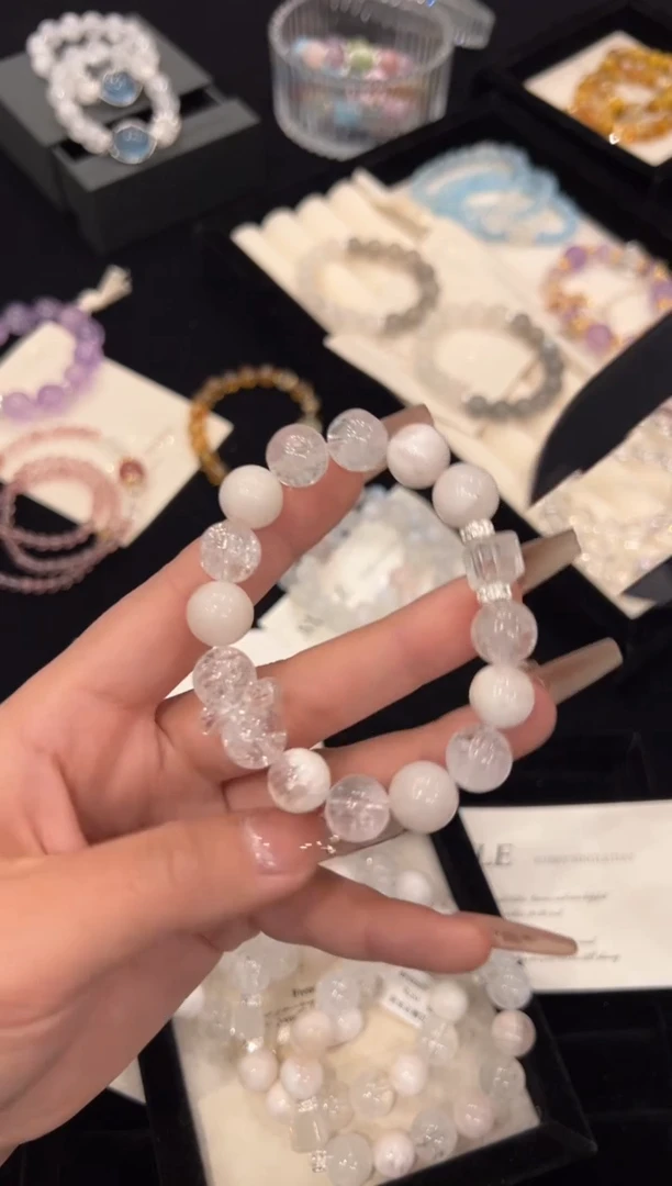 【闪购商品】水晶手链合金雪花幽灵手链x976