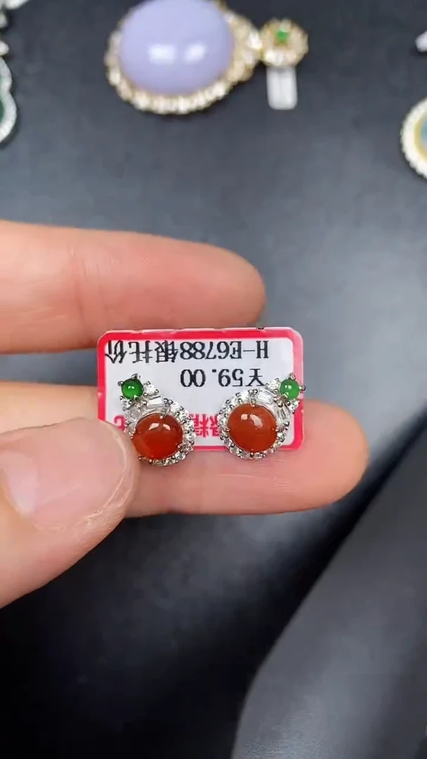 银S925镶嵌戒指翡翠3690