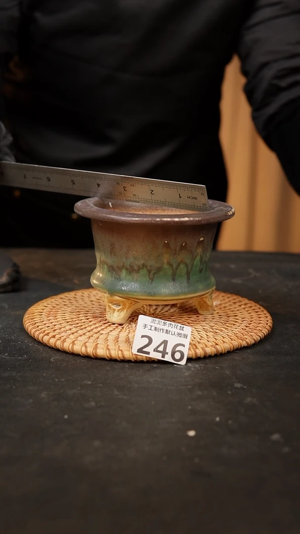 【闪购商品】瓷片246泥泥手工花盆