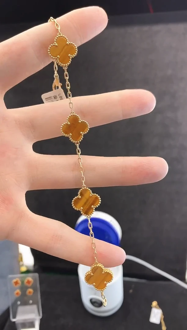 【闪购商品】木变石手链18K金镶嵌.