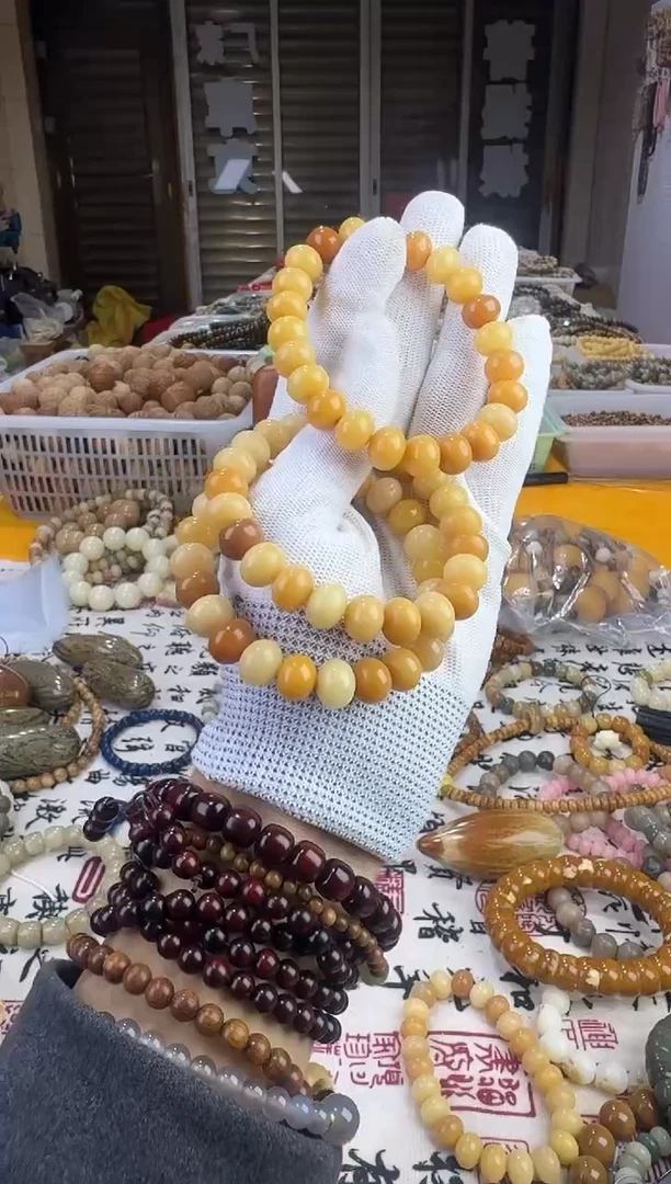 【闪购商品】菩提根/象牙果手串303-金算盘菩提单圈