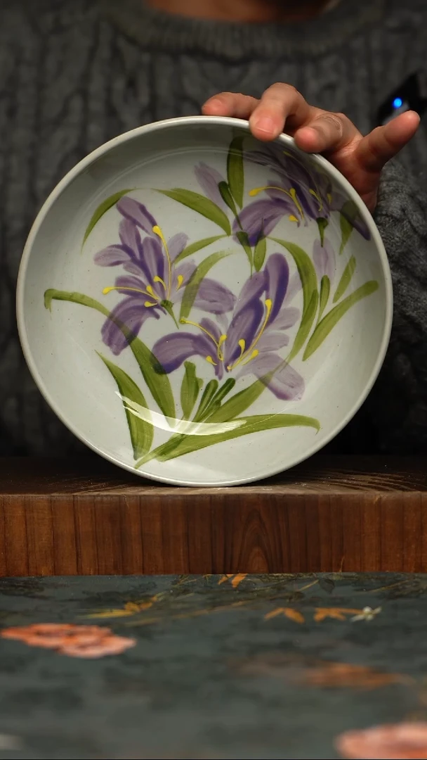 瓷片釉下彩手工手绘同款