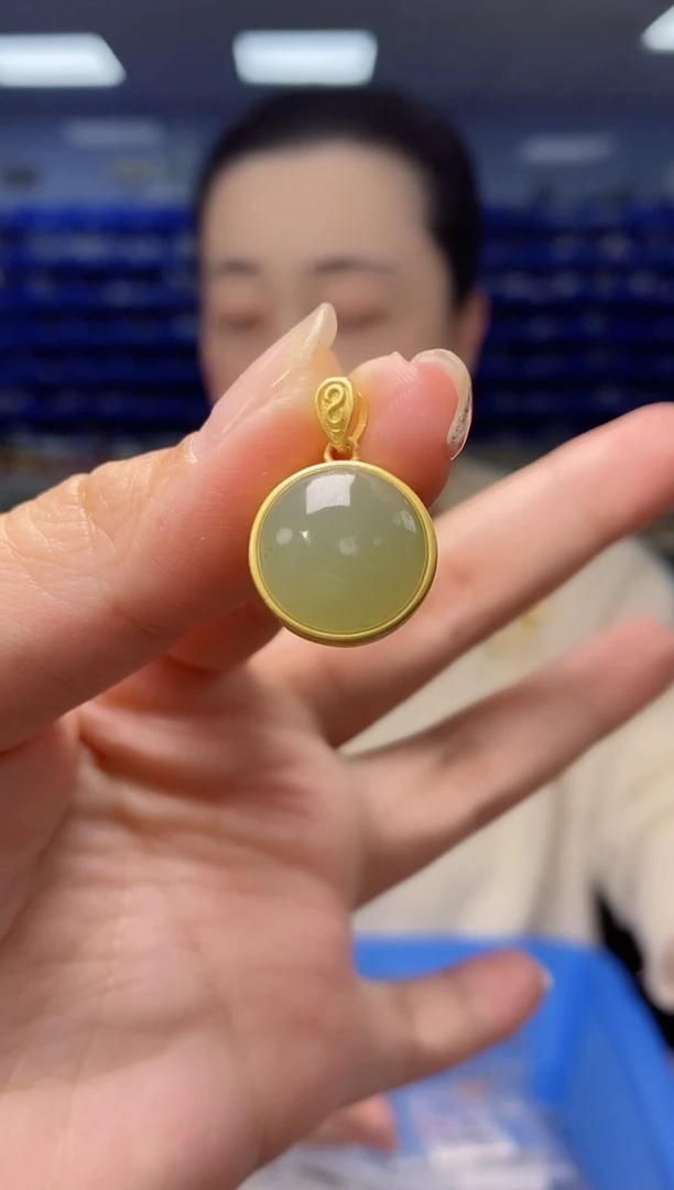 【闪购商品】和田玉DZ1240银S925镶嵌DZ1240