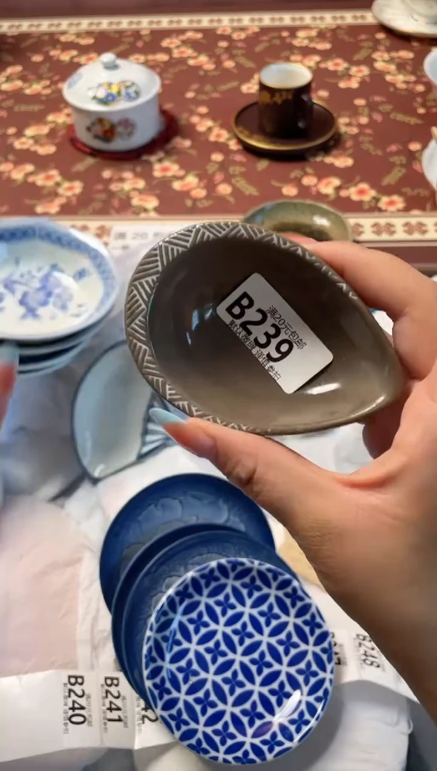 瓷片小**拌瓷器瓷器B239