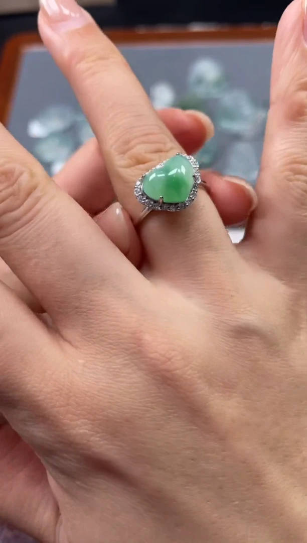 【闪购商品】定制翡翠银S925镶嵌03-10HDJT0154202