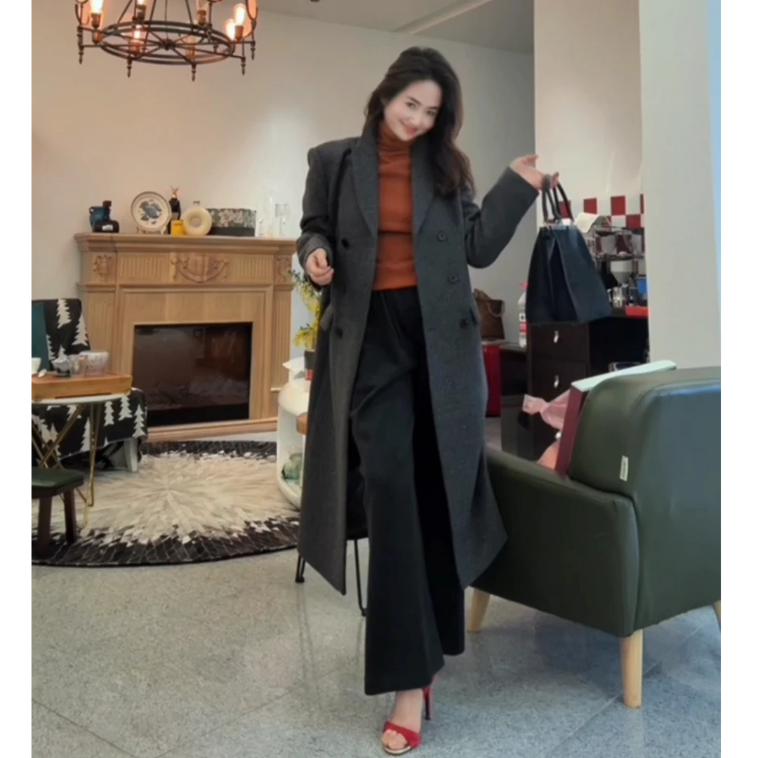 【夏洛克fashion】高智有型100%羊毛灰色系大衣