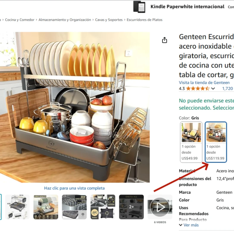 119美刀！厨房收纳王！我家台面有救了！304不锈钢沥水双层置物架
