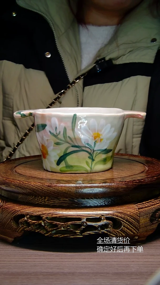 【闪购商品】摆件纯手工手绘杯子景德镇