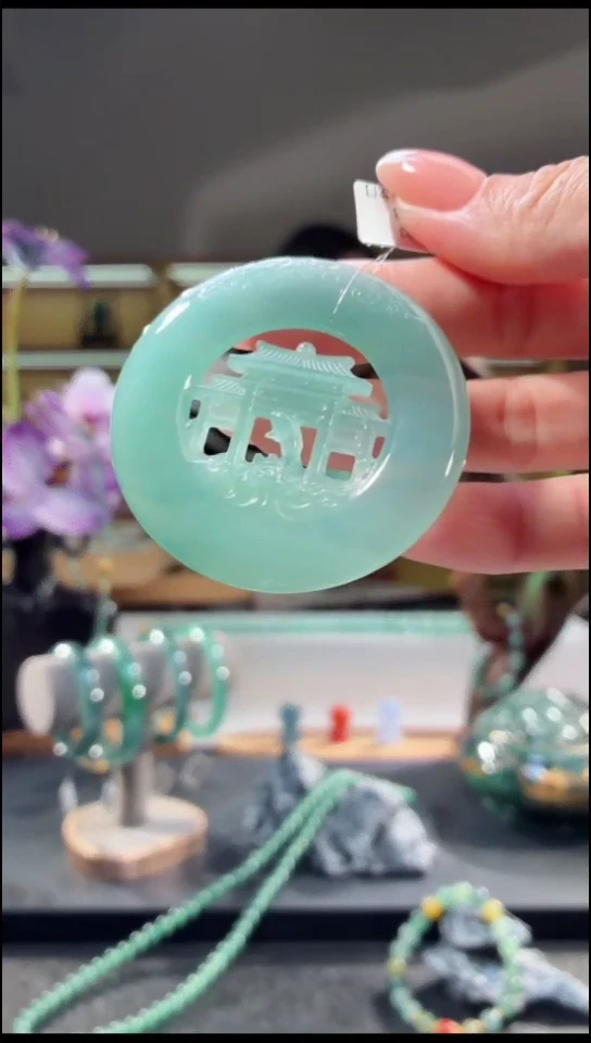 吊坠(不含链)未镶嵌翡翠鱼跃龙门