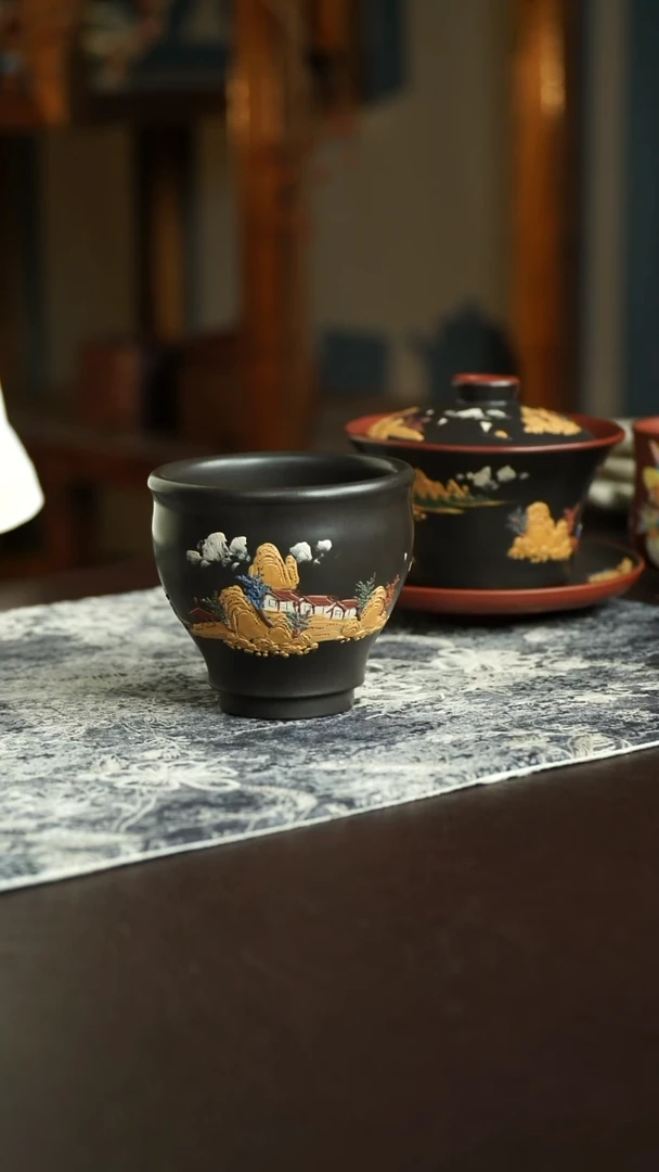 茶杯紫砂63号黄素英老师宜兴紫砂原矿作品
