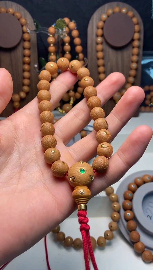 手串凤眼菩提11.5铜钉手串