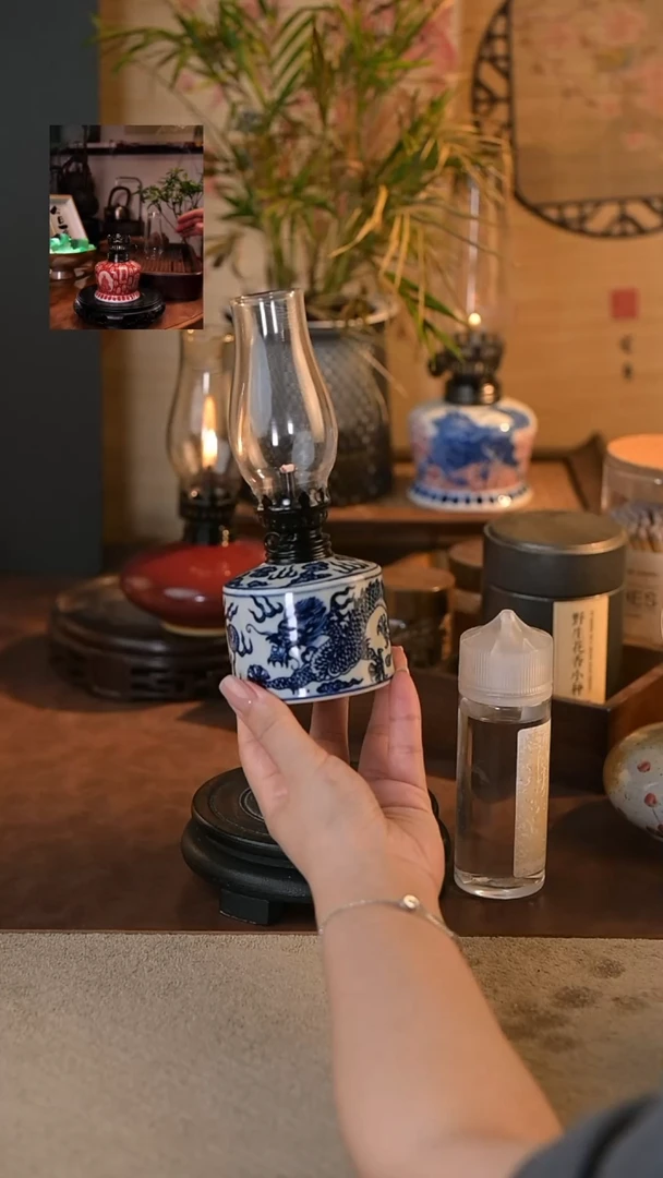 景德镇陶瓷香薰灯摆件