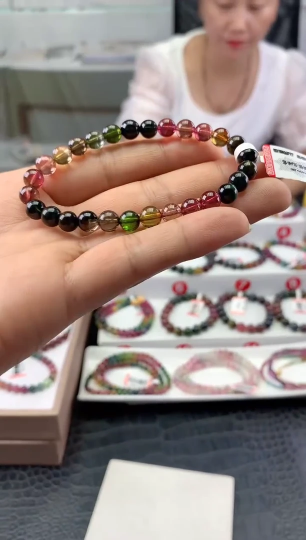 未镶嵌手串碧玺多样性发一条