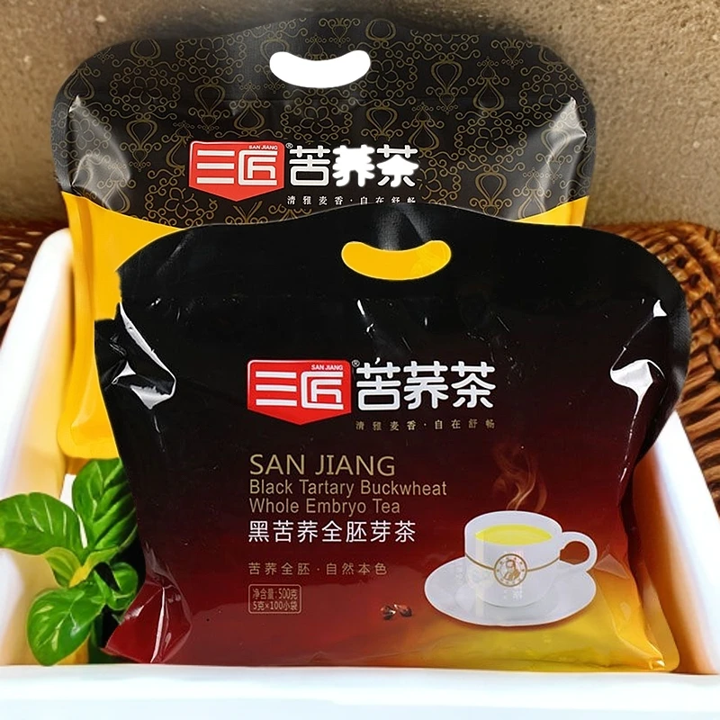 三匠苦荞茶 黑苦荞全胚芽全株茶500克小袋装四川特产凉山荞麦茶