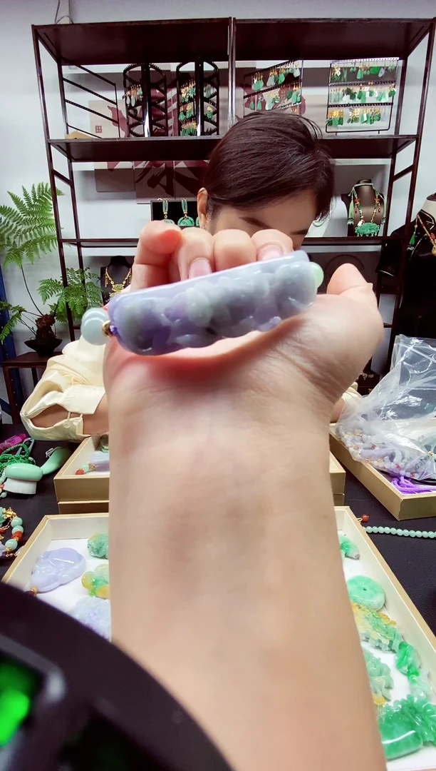 翡翠未镶嵌项链翡翠手牌