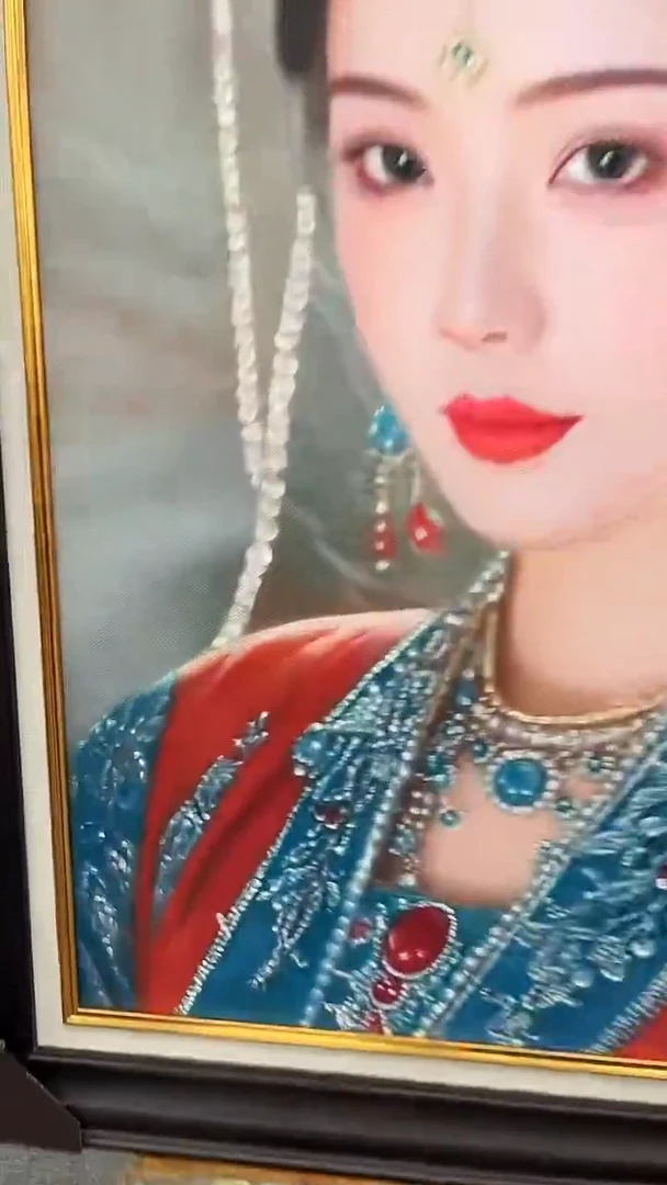 国画吴子逸-60x90-写实人物-带框-补书