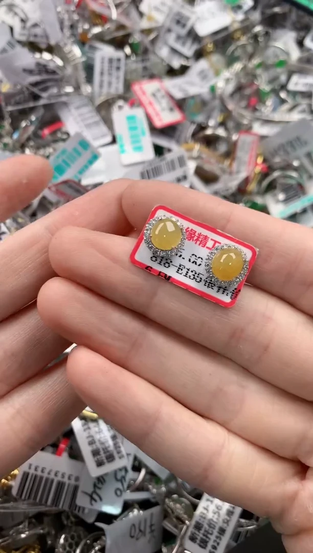 银S925镶嵌戒指翡翠777    2