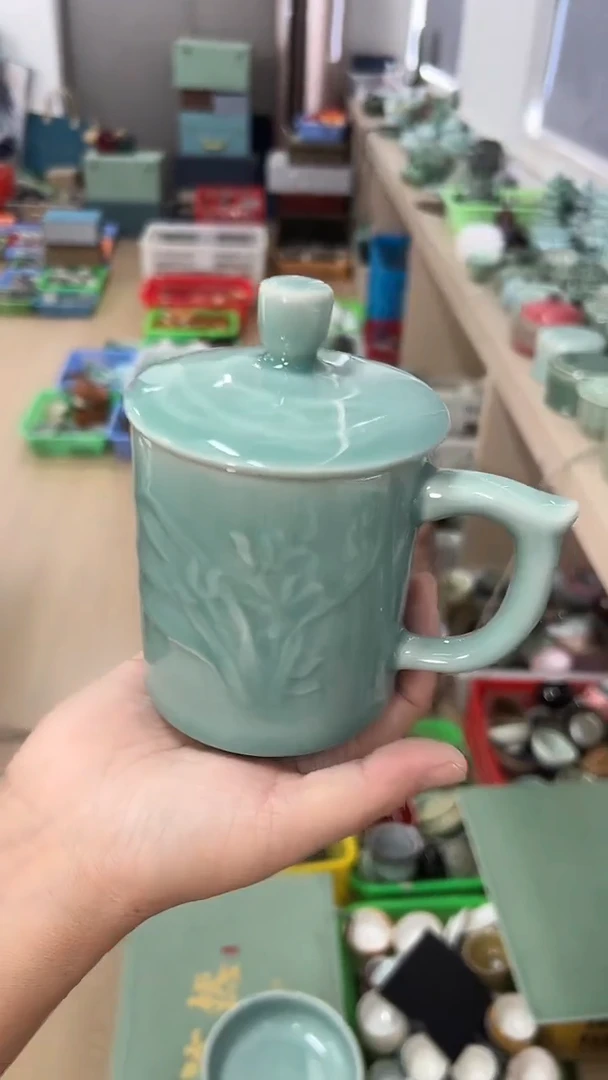 龙泉云间青瓷小米茶器