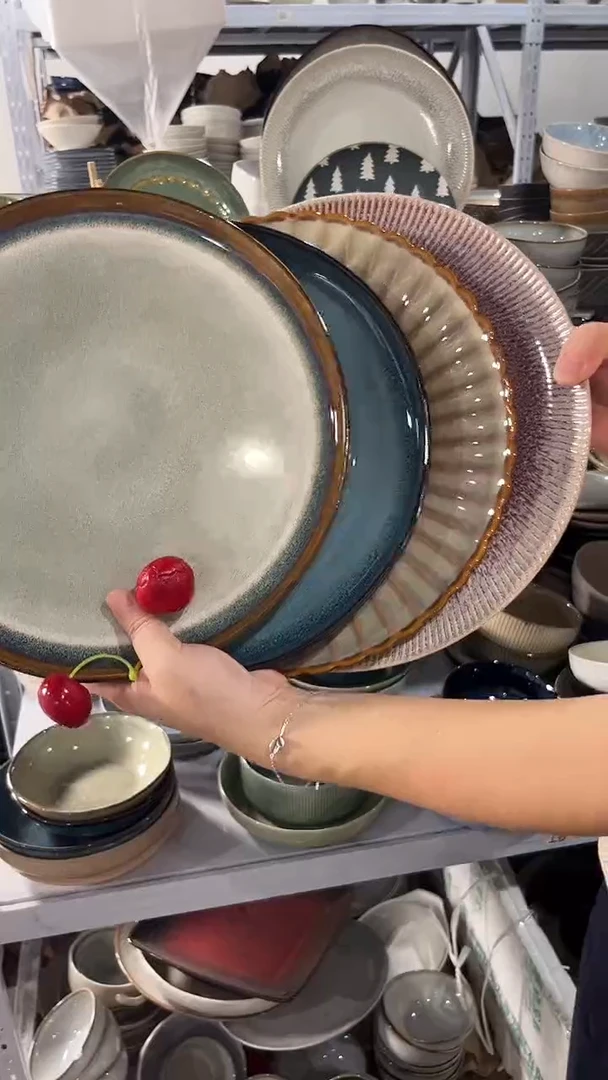 陶瓷外贸尾货瑕疵满20包邮X4 大盘组合