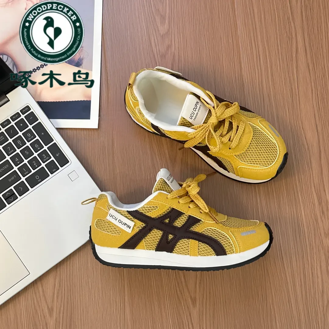 啄木鸟欧若风元气~阿甘鞋2025夏新款德训鞋软底休闲百搭学生女鞋