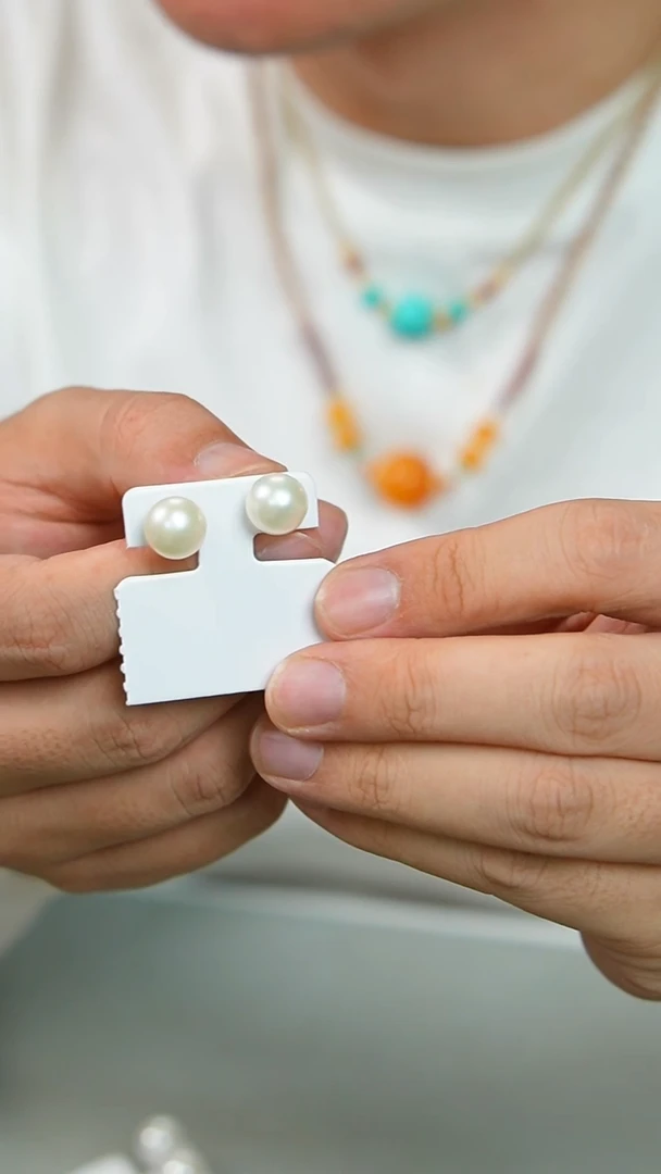 【闪购商品】淡水珍珠耳饰银S925镶嵌高货珍珠新年福利GG/1