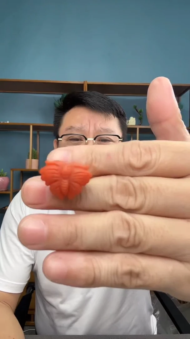 南红玛瑙戒指未镶嵌50（有瑕介意勿拍）