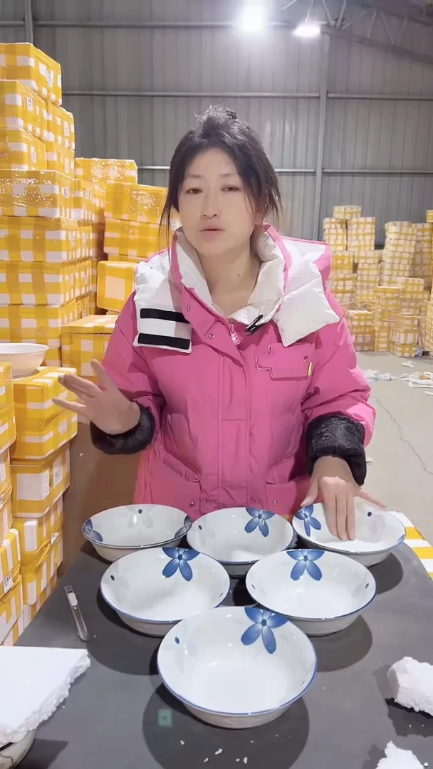 【闪购商品】瓷7英寸面碗4只装