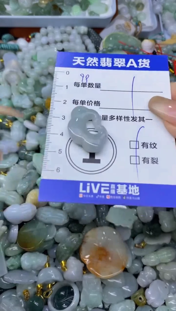 颈饰未镶嵌翡翠天然翡翠A货批量多样性发一件