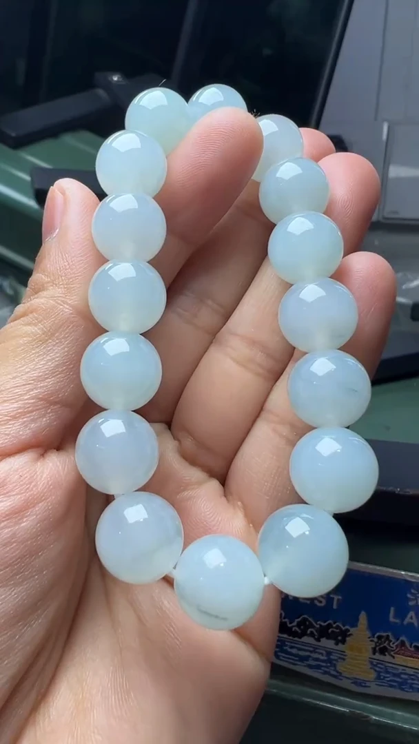 未镶嵌手串翡翠缅甸翡翠A货卡12.7左右