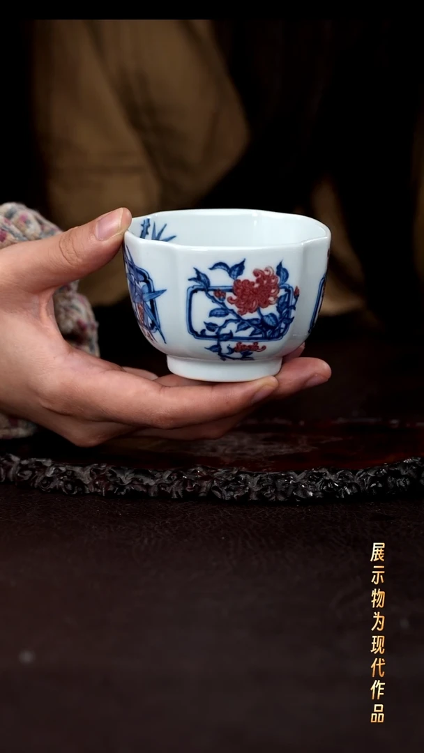 杯子瓷景德镇全手工手绘好瓷好器严选