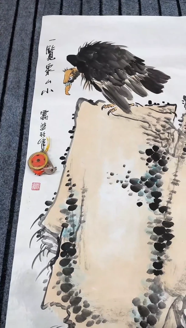 精品三尺花鸟作品