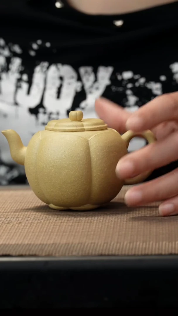 茶壶紫砂本绿筋纹山竹150c微瑕