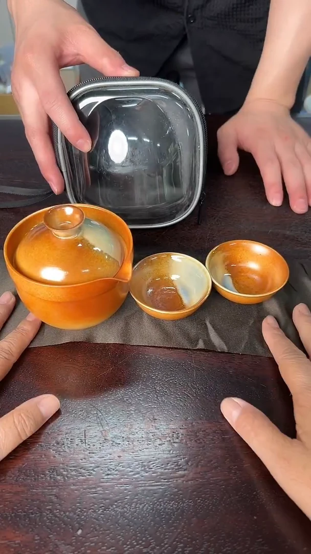 龙泉云间青瓷小米茶器