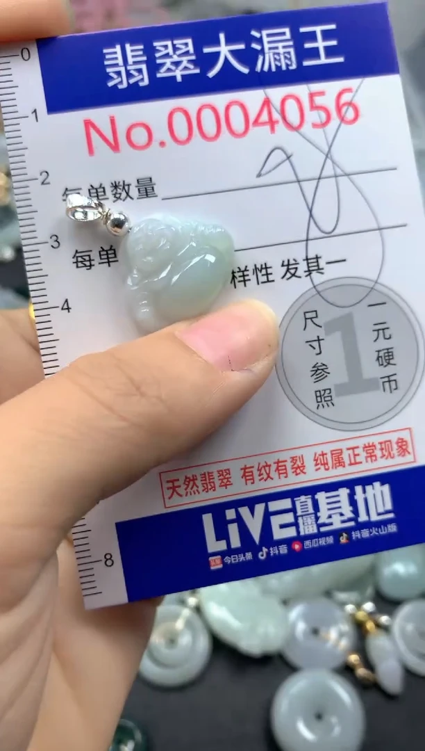 翡翠未镶嵌吊坠(不含链)4056