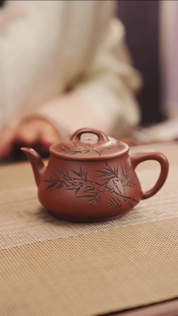 原矿底槽清湿竹紫砂壶33
