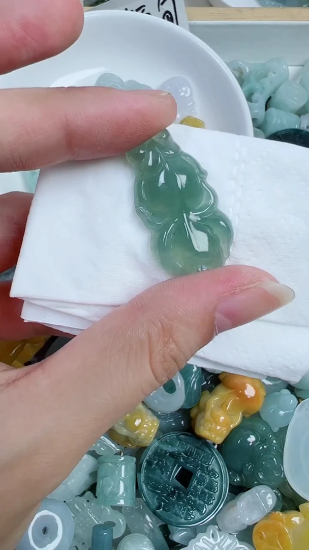 散珠翡翠493号链接，A货翡翠