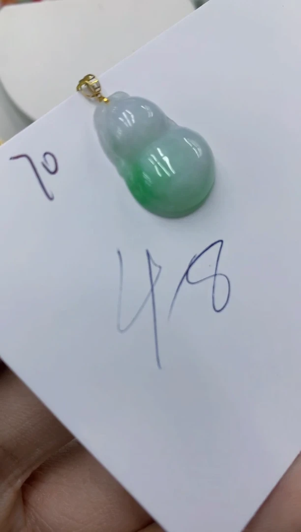 翡翠18K金镶嵌颈饰号链接1111111