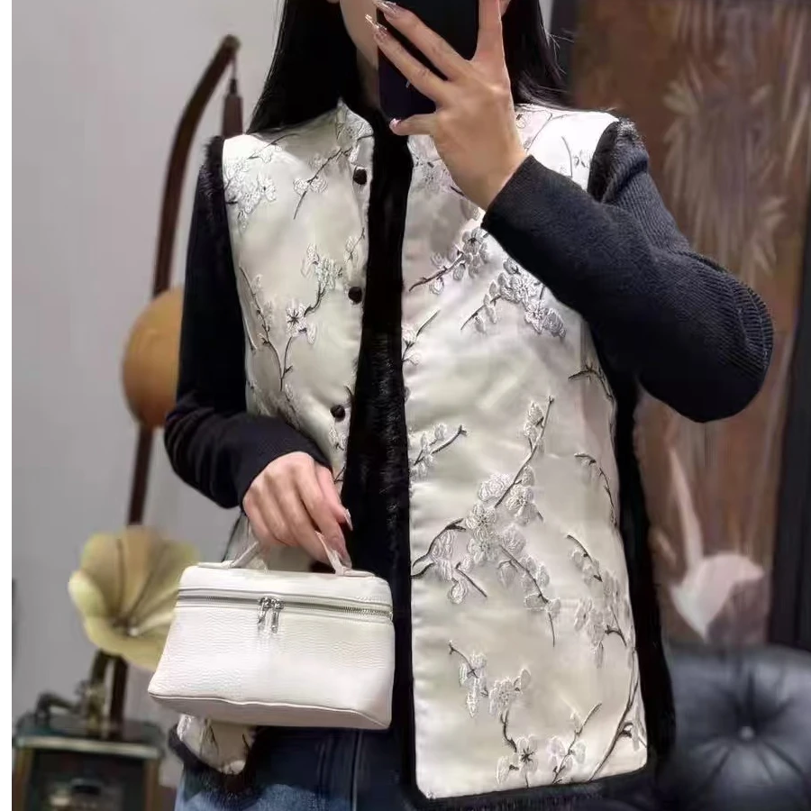 【[摩姐姐欧韩】新中式国风两面穿立领棉马夹