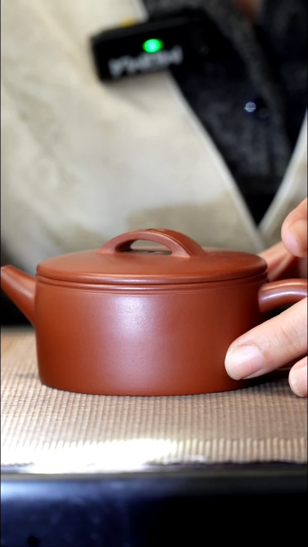 紫砂茶盏朱泥汉瓦140CC