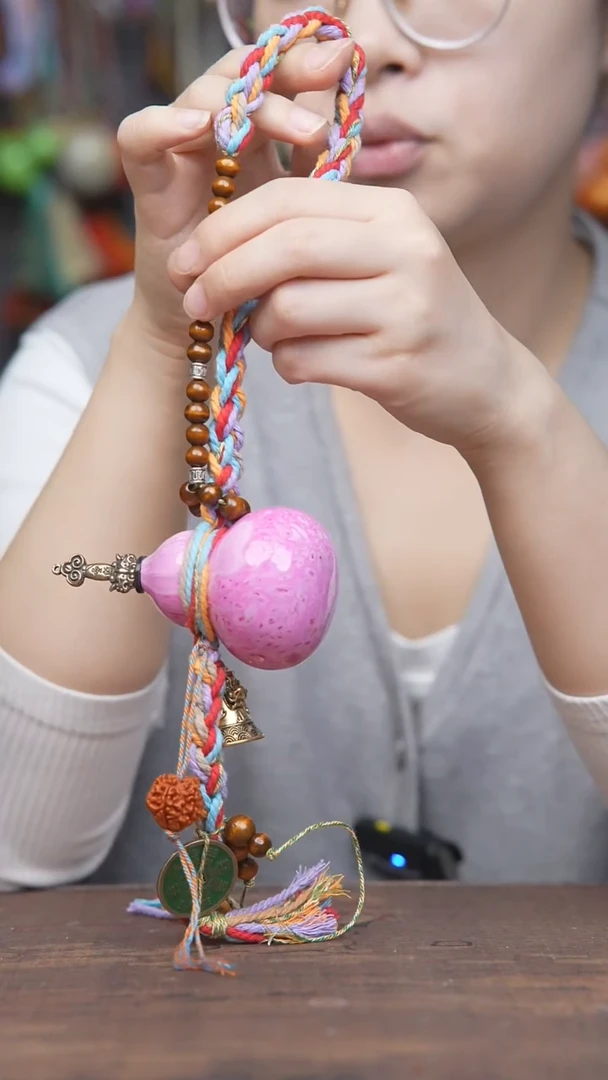 271号-----藏绳铃铛小葫芦挂件