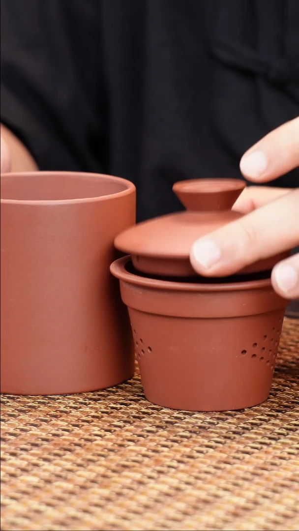 茶壶紫砂宜兴紫砂三件套盖杯