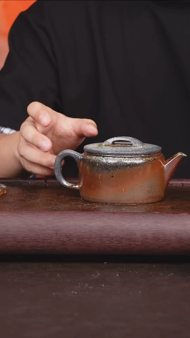 茶壶紫砂柴烧 汉瓦