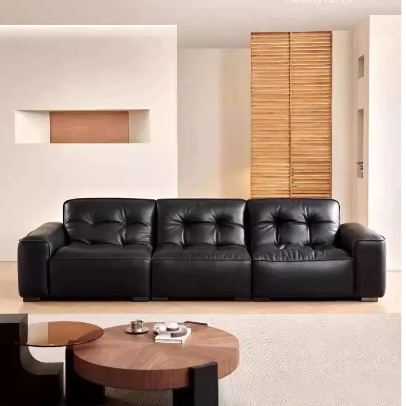黑金刚沙发半青皮马斯托托华达仰望意式极简真皮沙发半青皮沙发