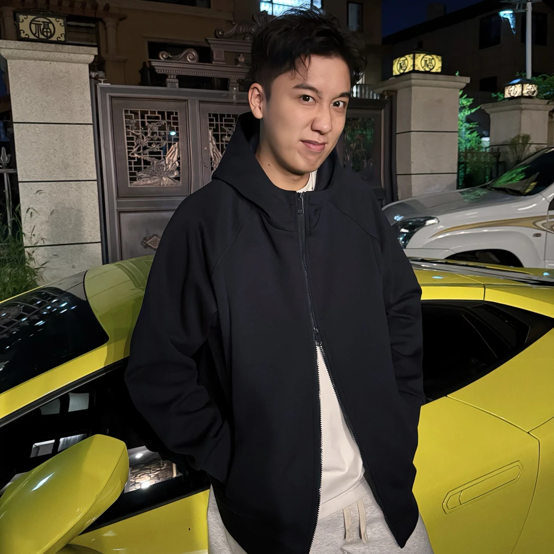 秋冬外套600g重磅双头拉链夹克百搭运动情侣宽松休闲防风连帽外套